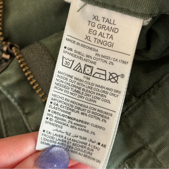 Old Navy Olive Green Chinos Ankle Length Pants Size XL Tall - Picture 7 of 9